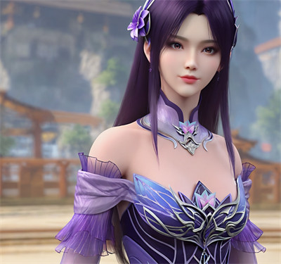 [963]精致AI绘画-斗破苍穹-小医仙-紫发翘臀-晚漫-共享AI国漫精致绘画AI高清视频